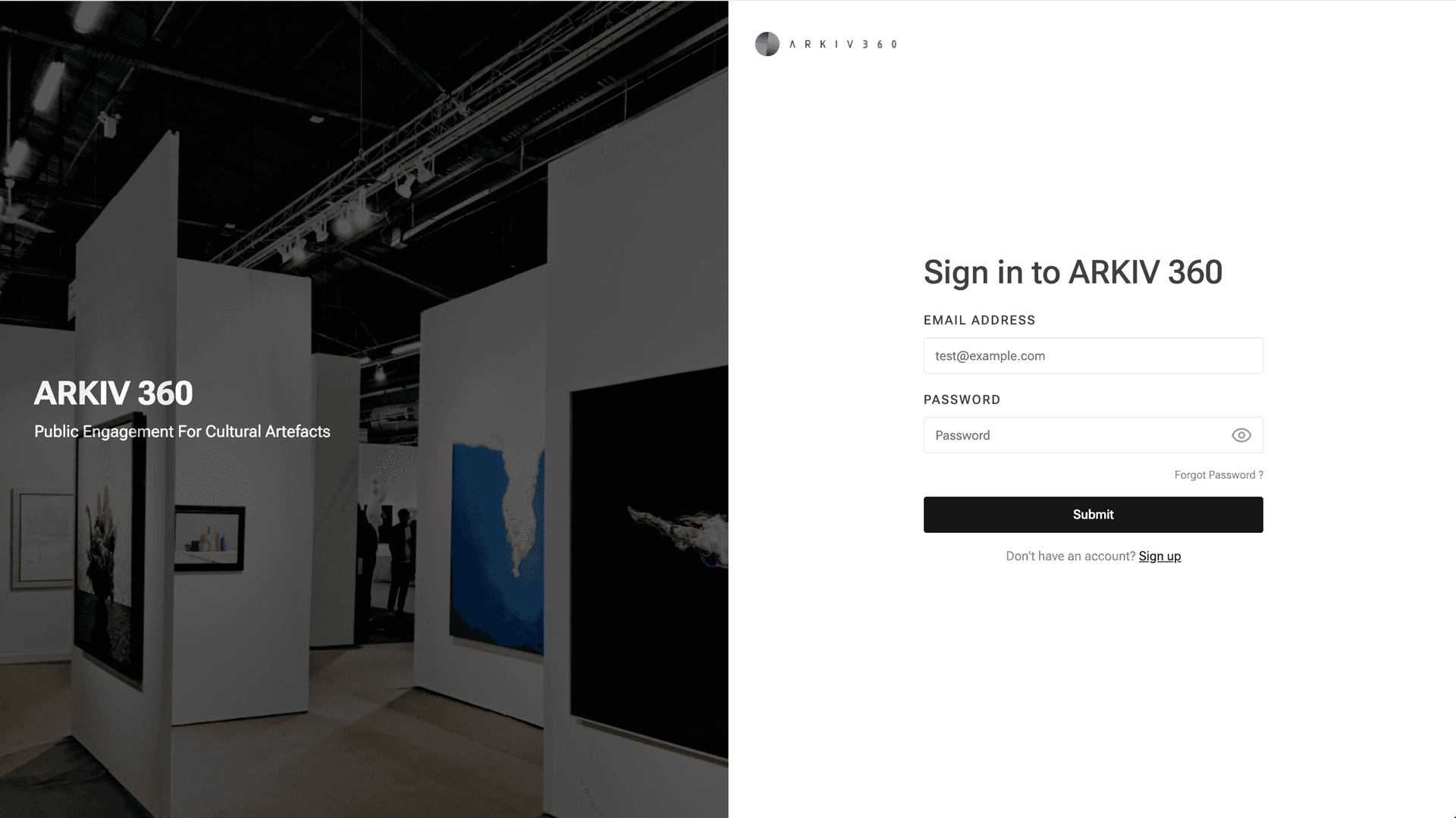 ARKIV 360 online collection access platform